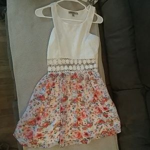 Floral cutout dress